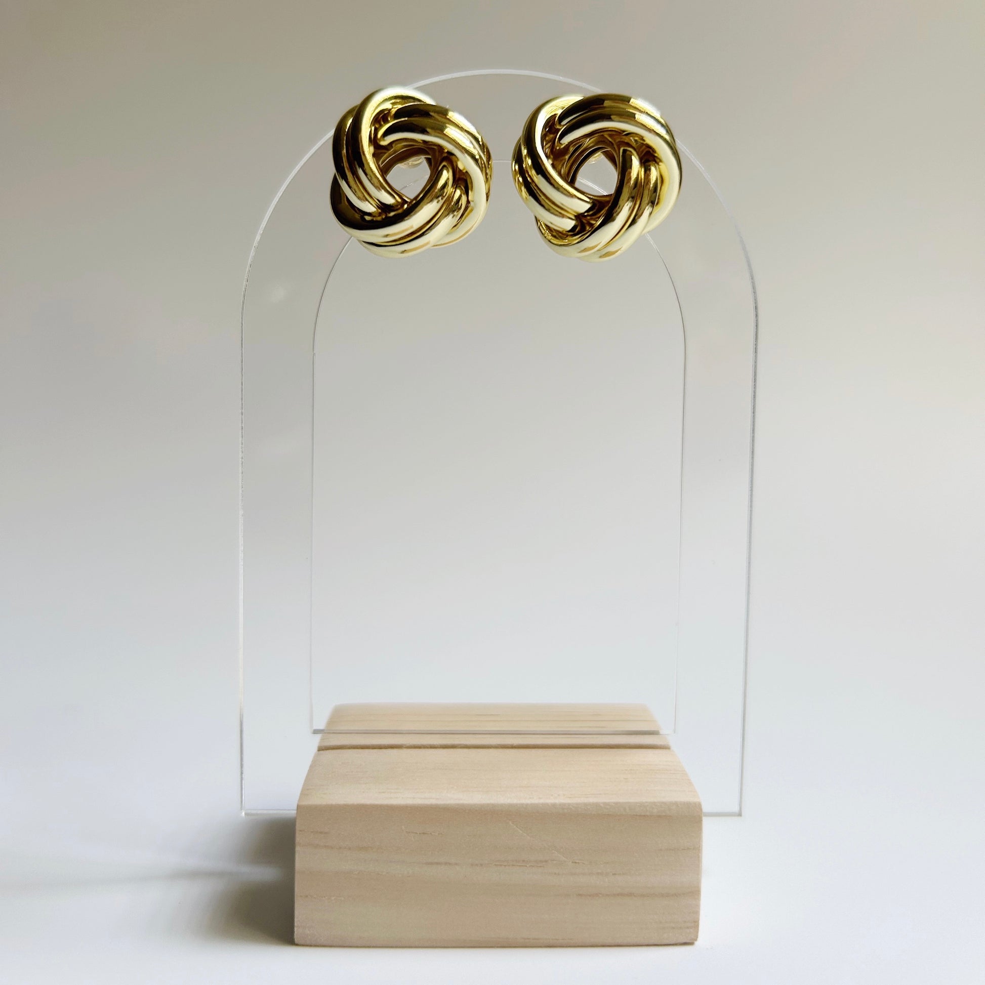 Open Knot Stud Earrings