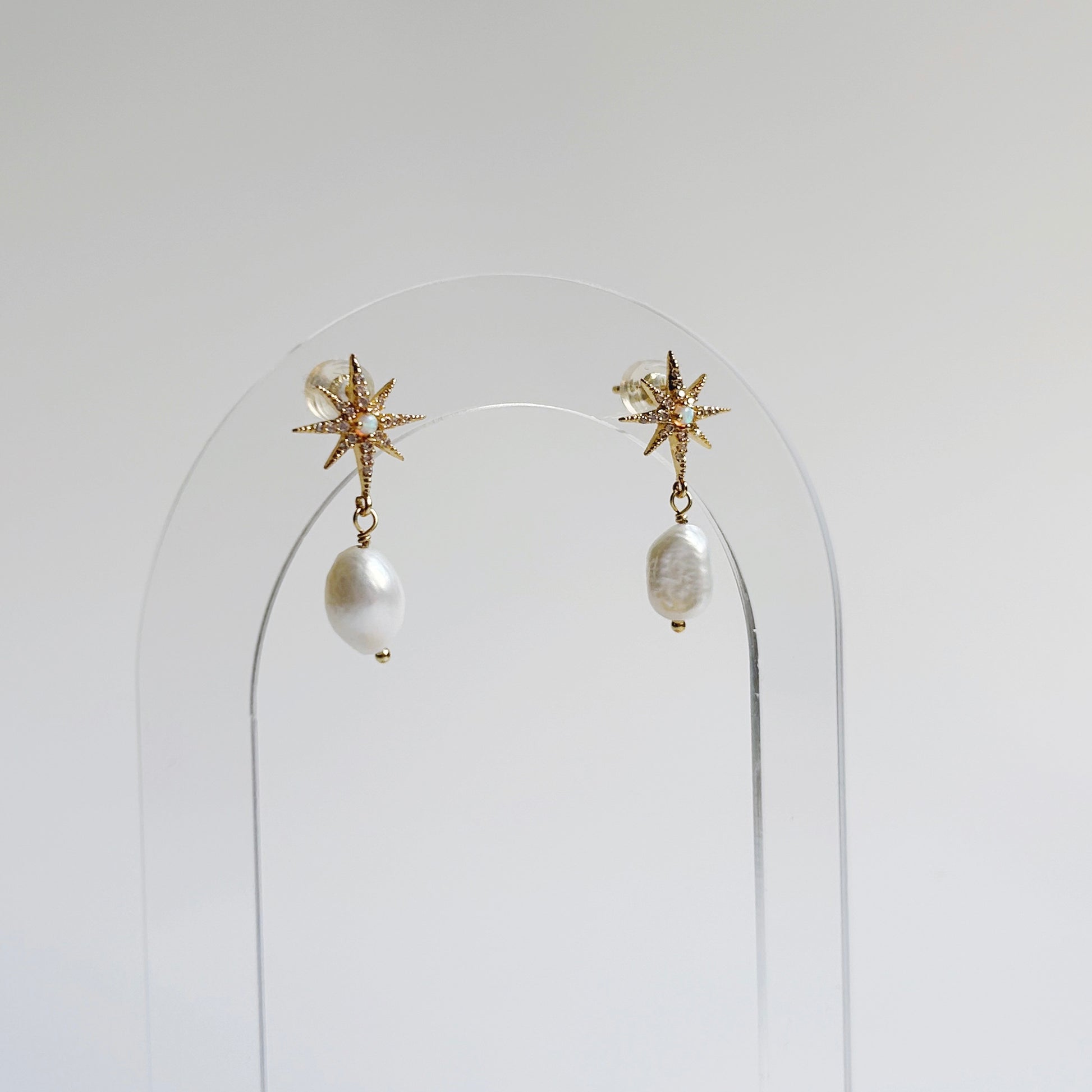 Starburst and pearl Earrings
