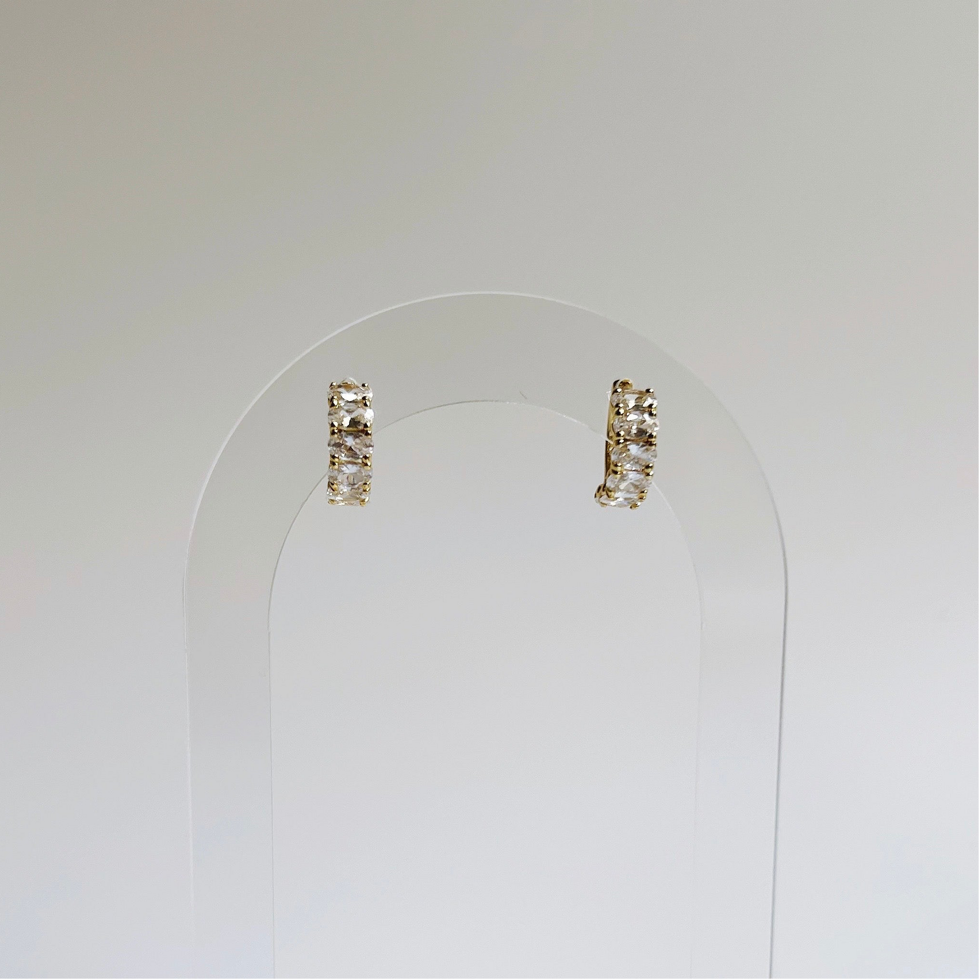 Oval CZ Huggies