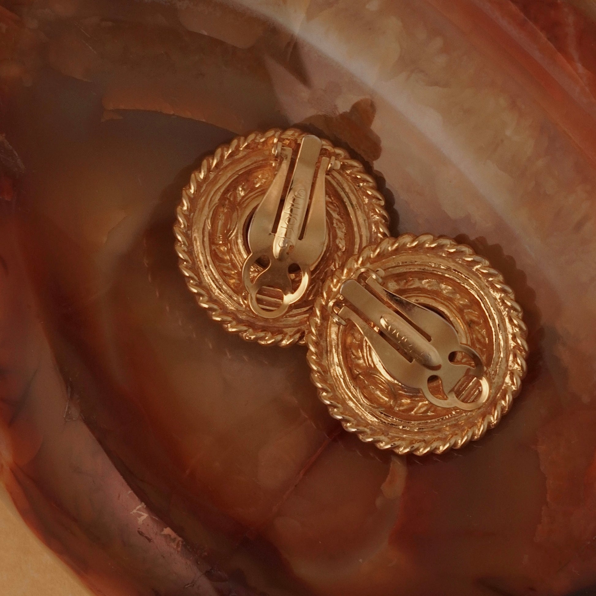 Vintage St. John Button Clip ons