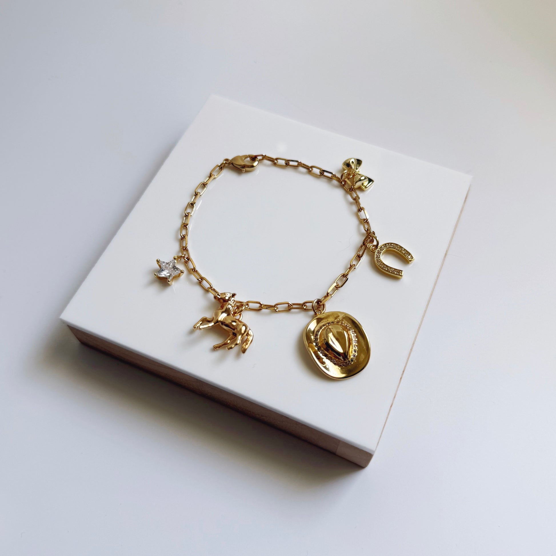 Cowboy Hat Charm Bracelet