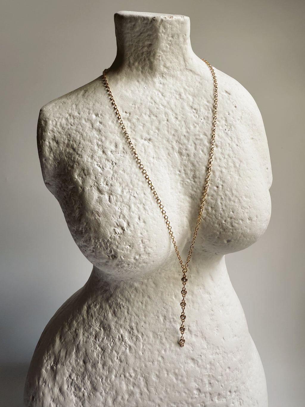 Bezel CZ Lariat