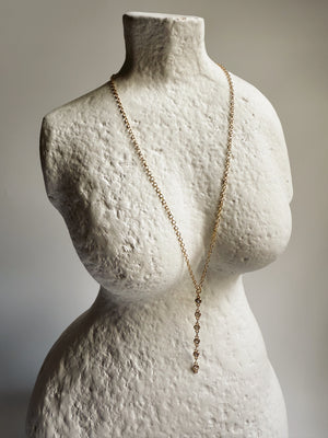 Bezel CZ Lariat
