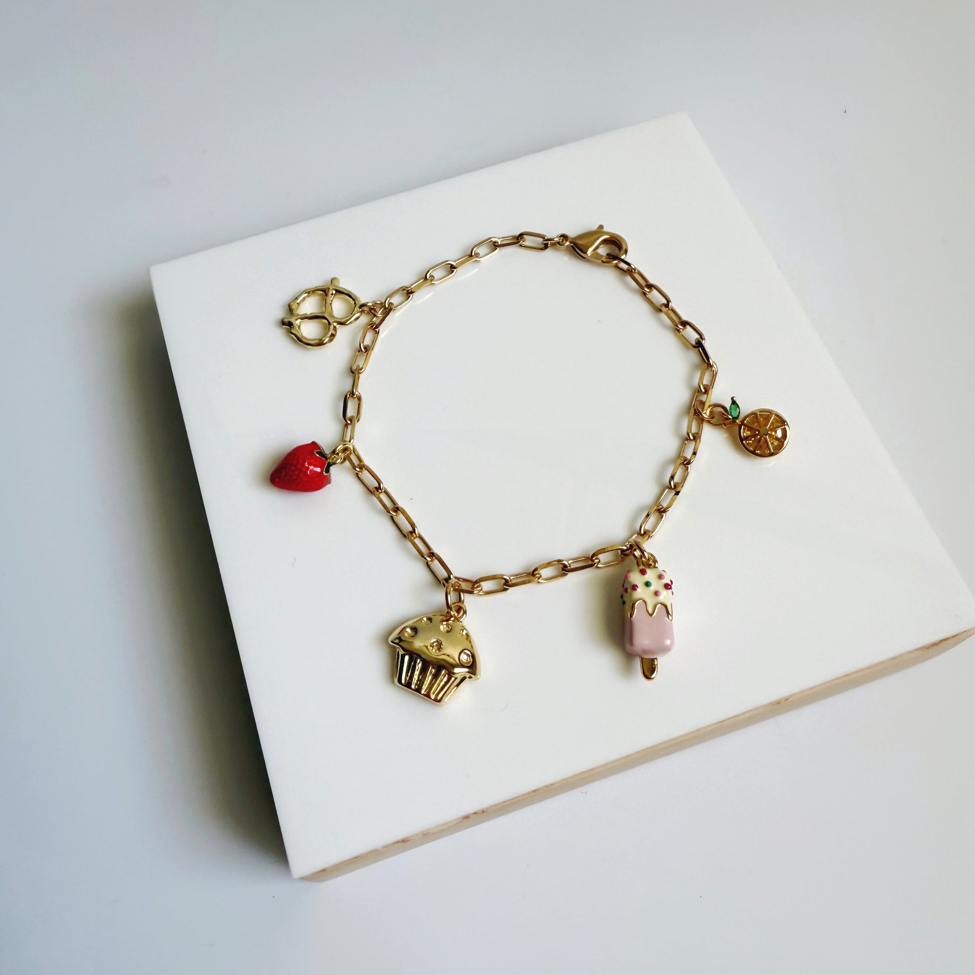 Cupcake Charm Bracelet