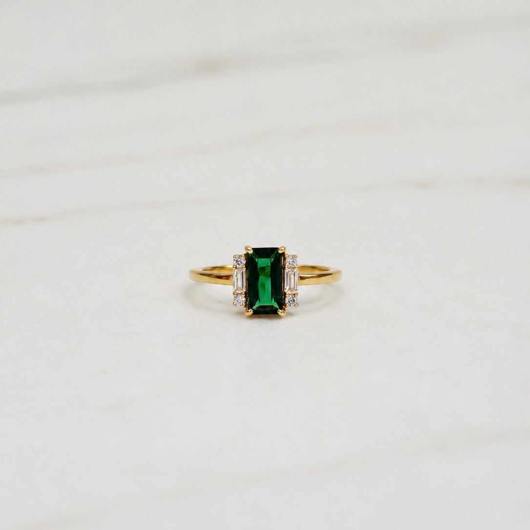 Edie Emerald Ring