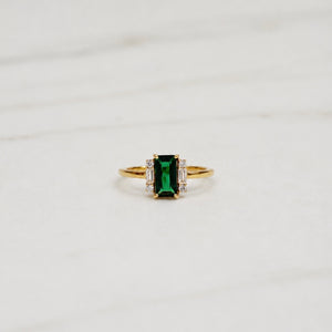 Edie Emerald Ring