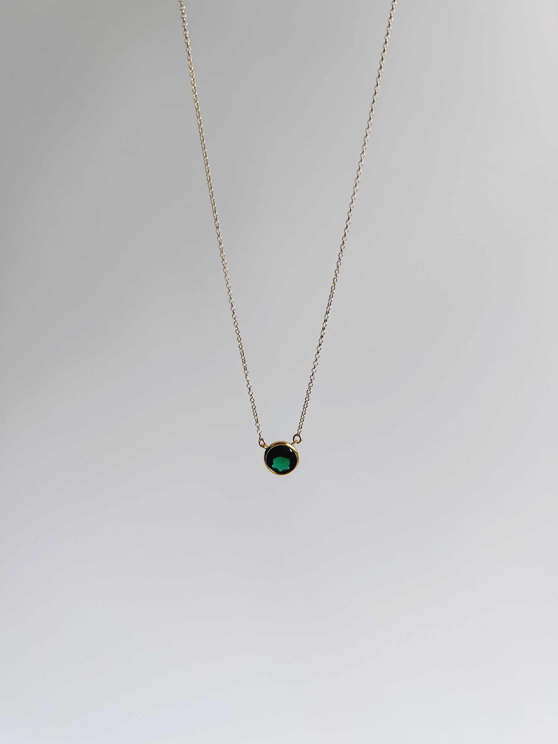Brilliant Emerald Necklace