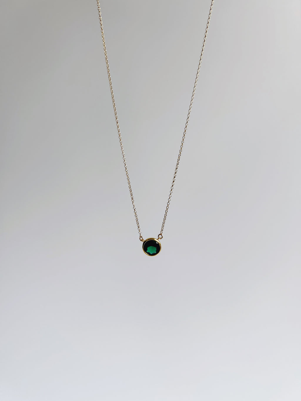Brilliant Emerald Necklace