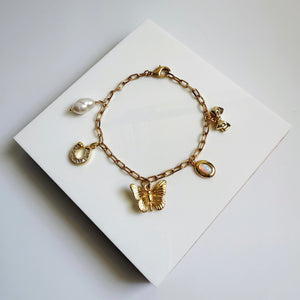 Butterfly charm bracelet