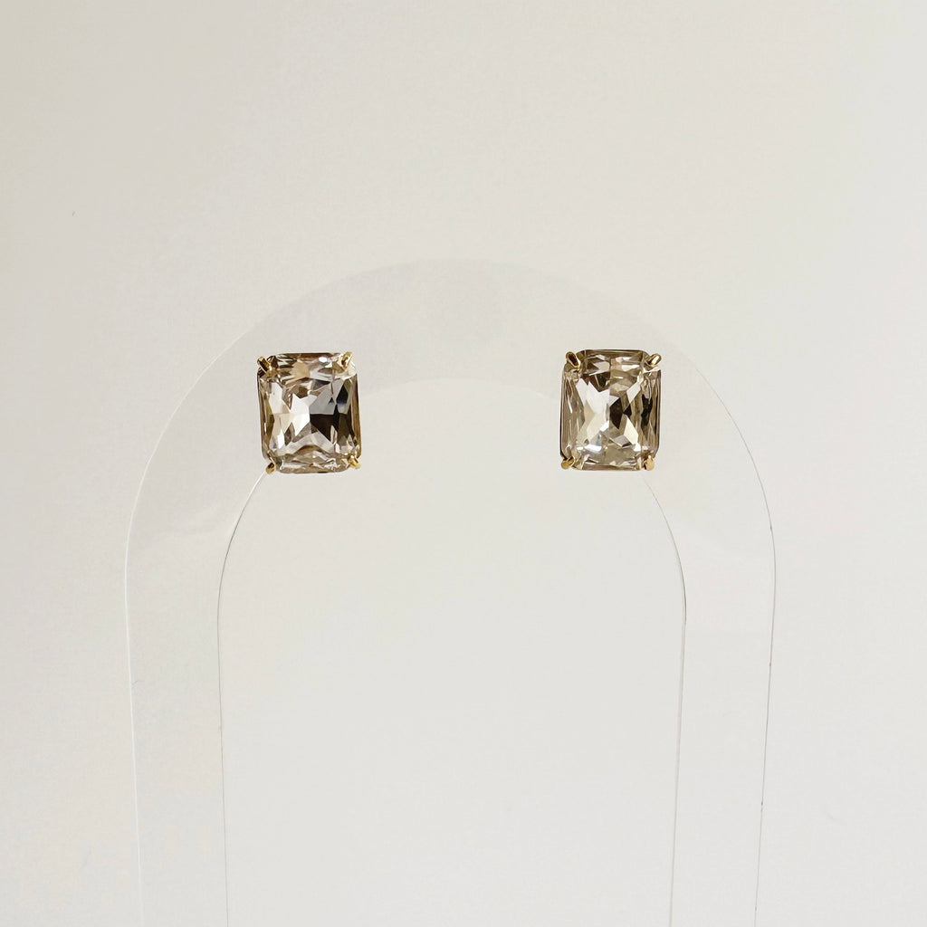 White Gem Studs