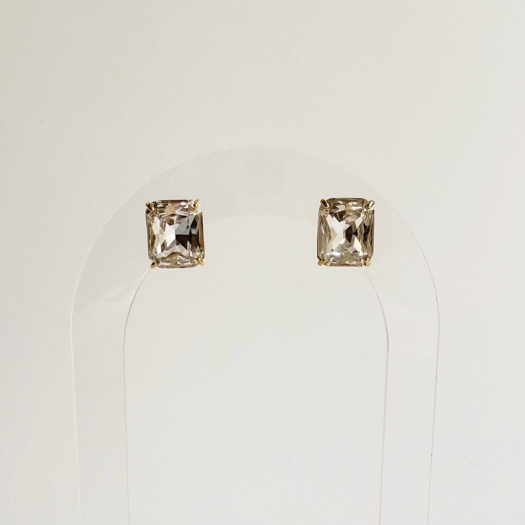 White Gem Studs