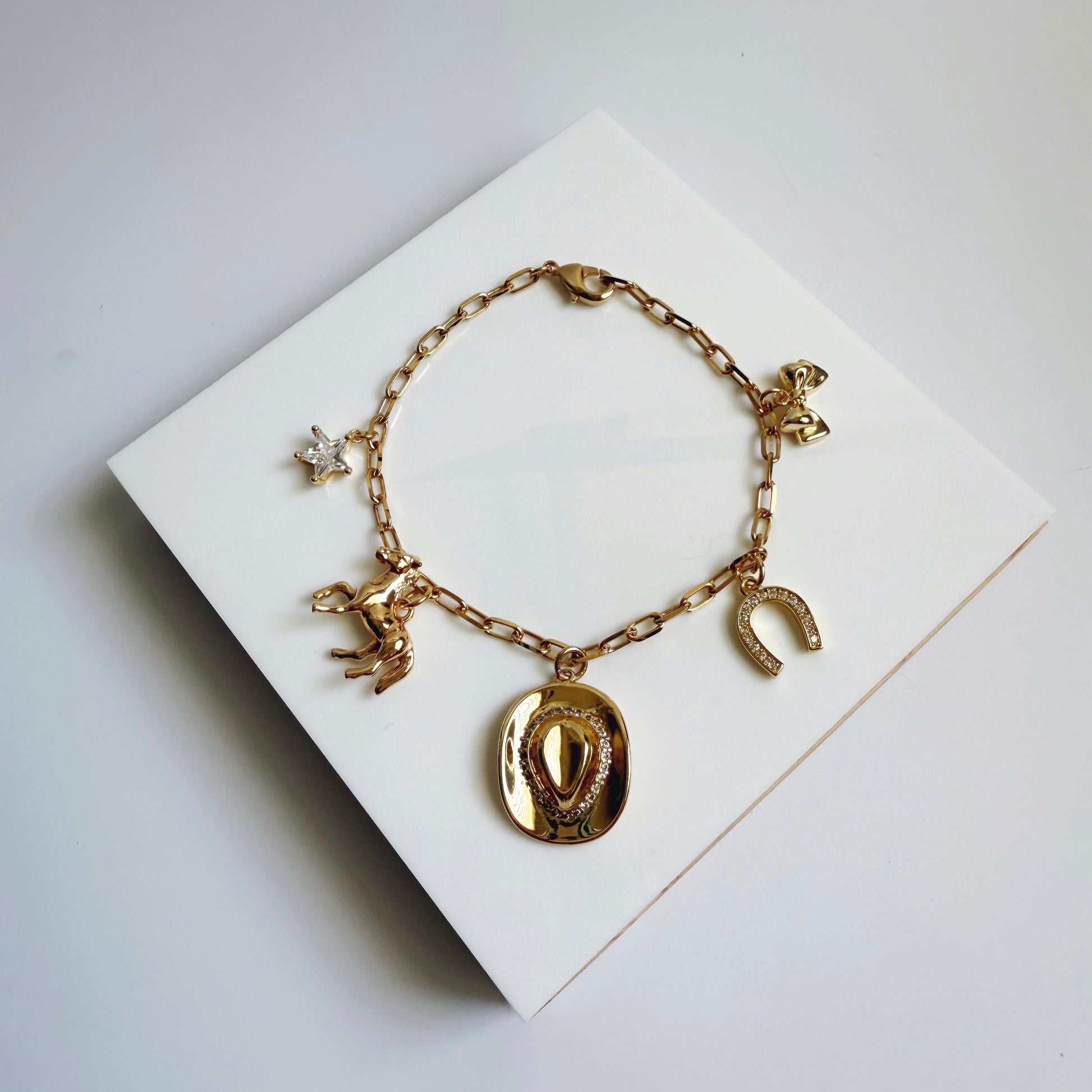 Cowboy Hat Charm Bracelet