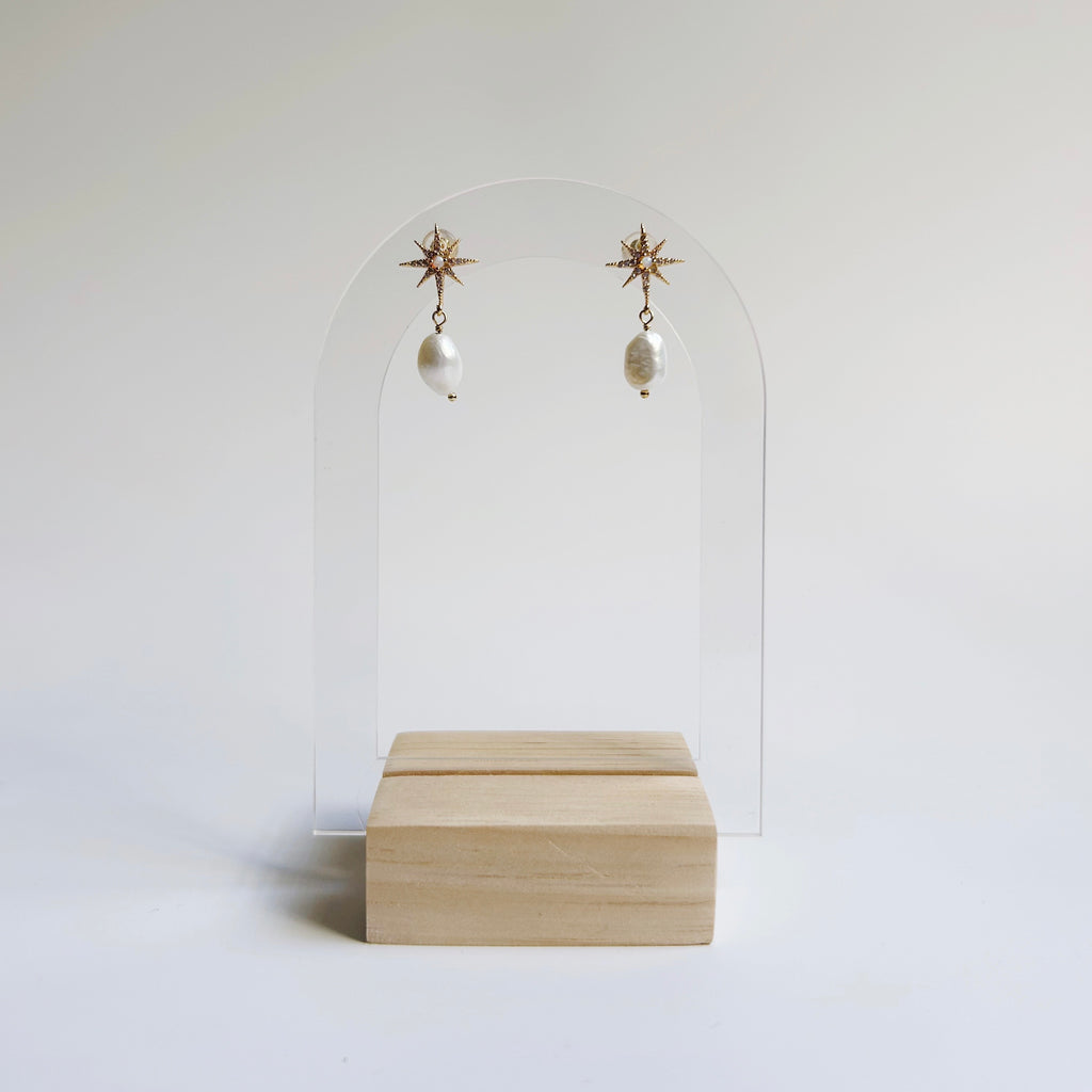 Starburst and pearl Earrings