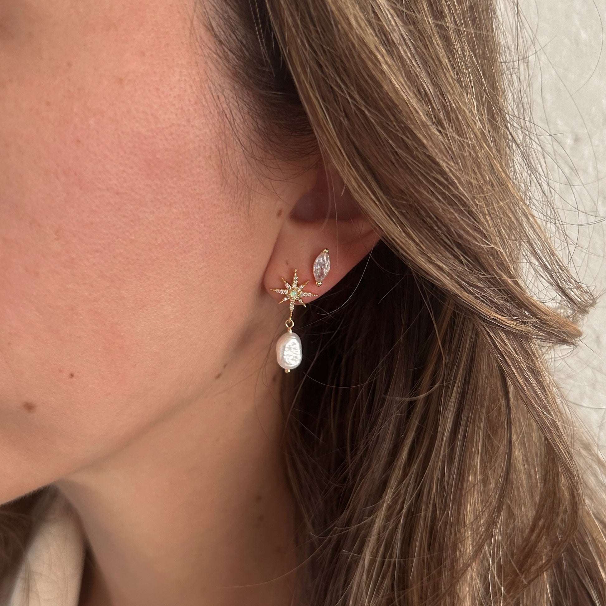 CZ Marquis Studs