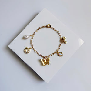 Butterfly charm bracelet