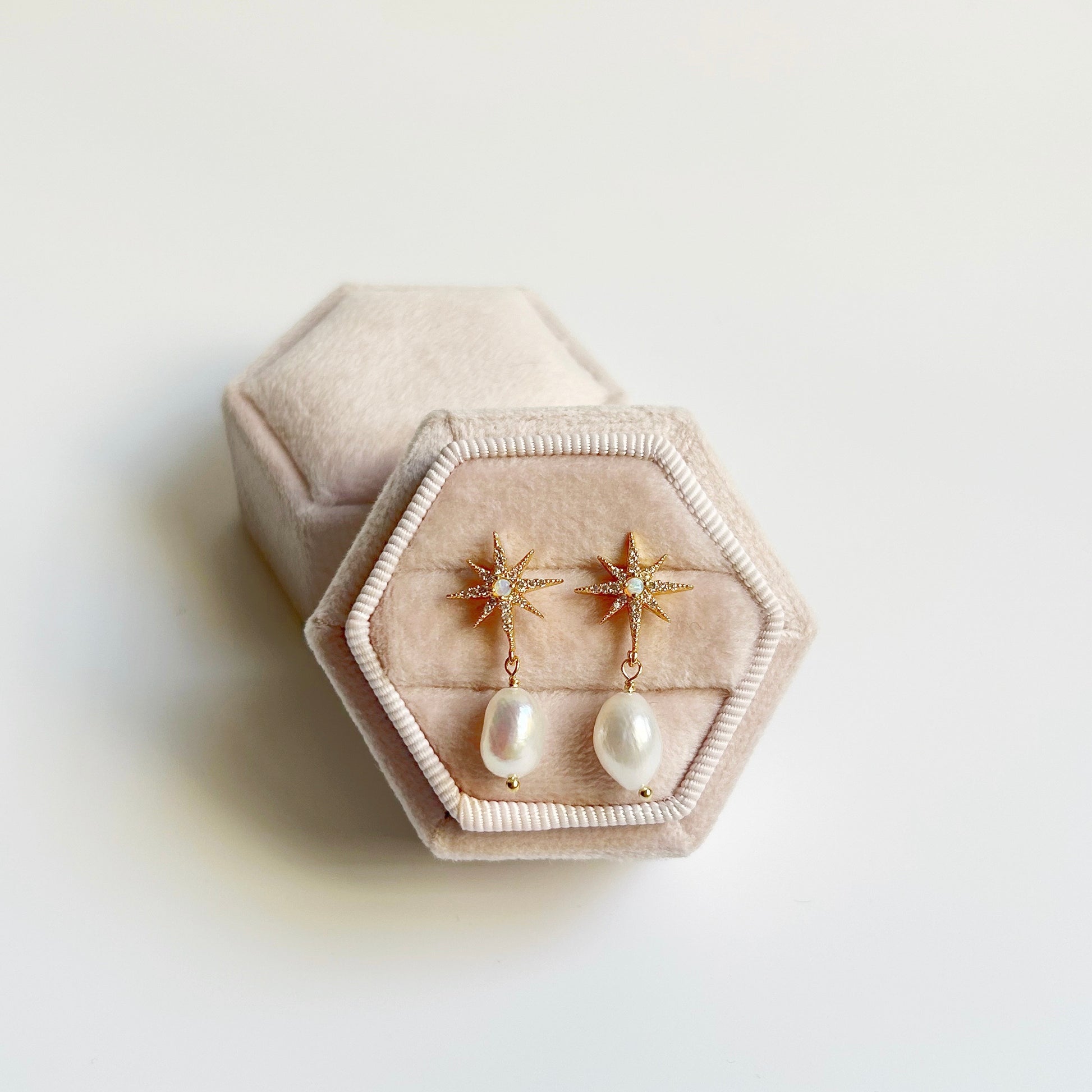 Starburst and pearl Earrings