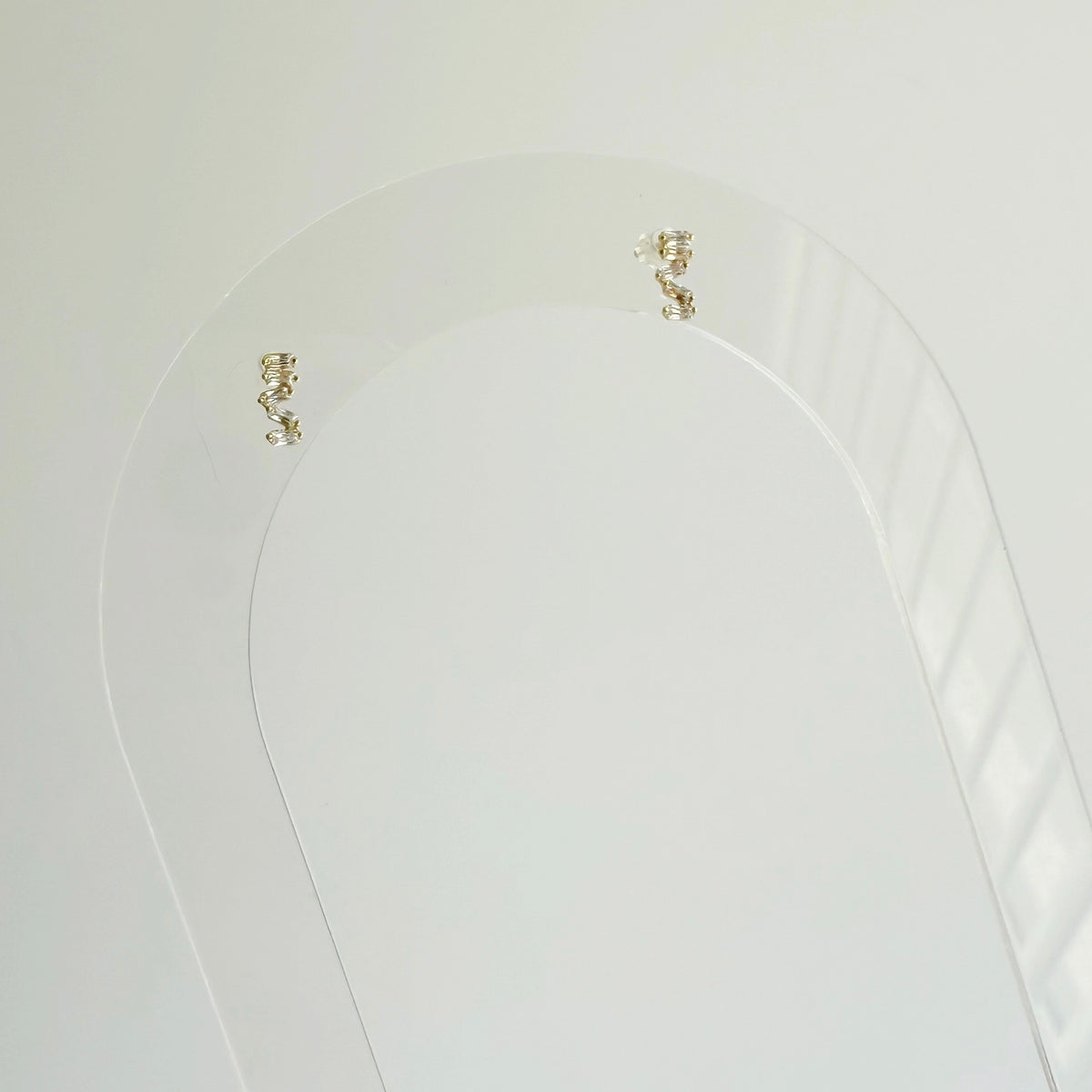 Mini Irregular Baguette Studs