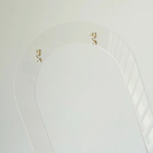 Mini Irregular Baguette Studs