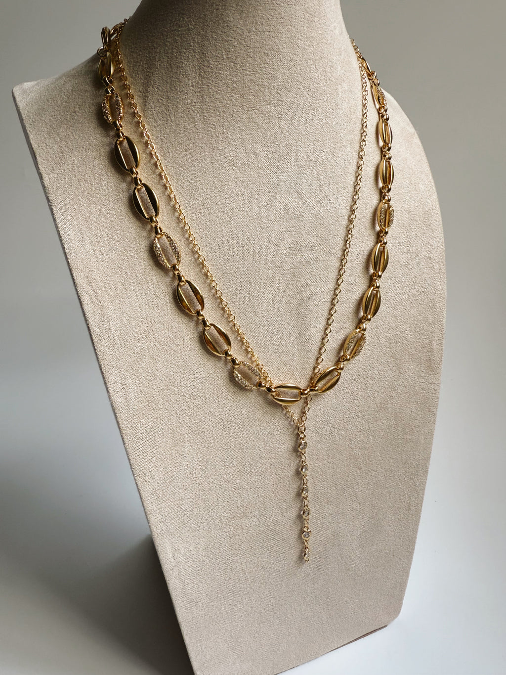 Bezel CZ Lariat