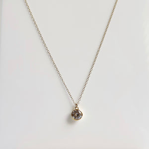 Large Brilliant CZ Pendant Necklace