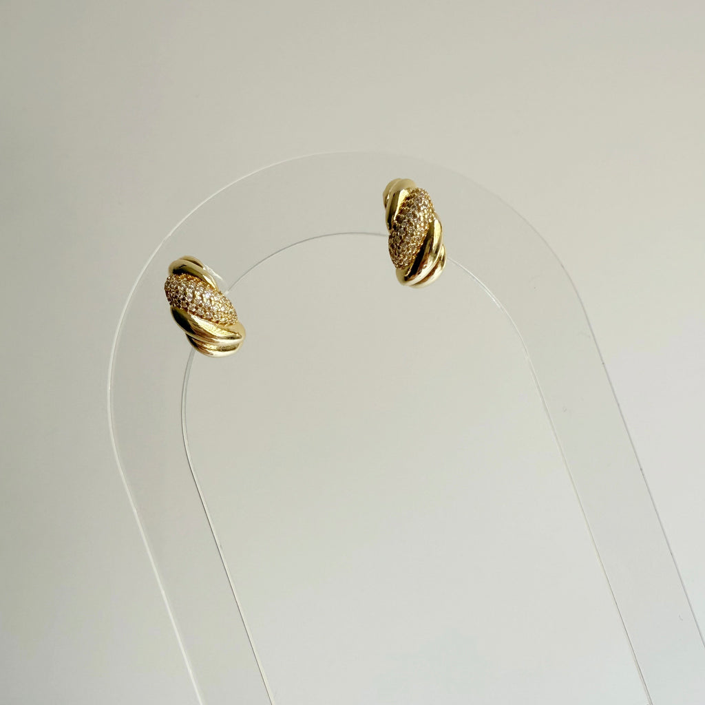 CZ Croissant Hoop