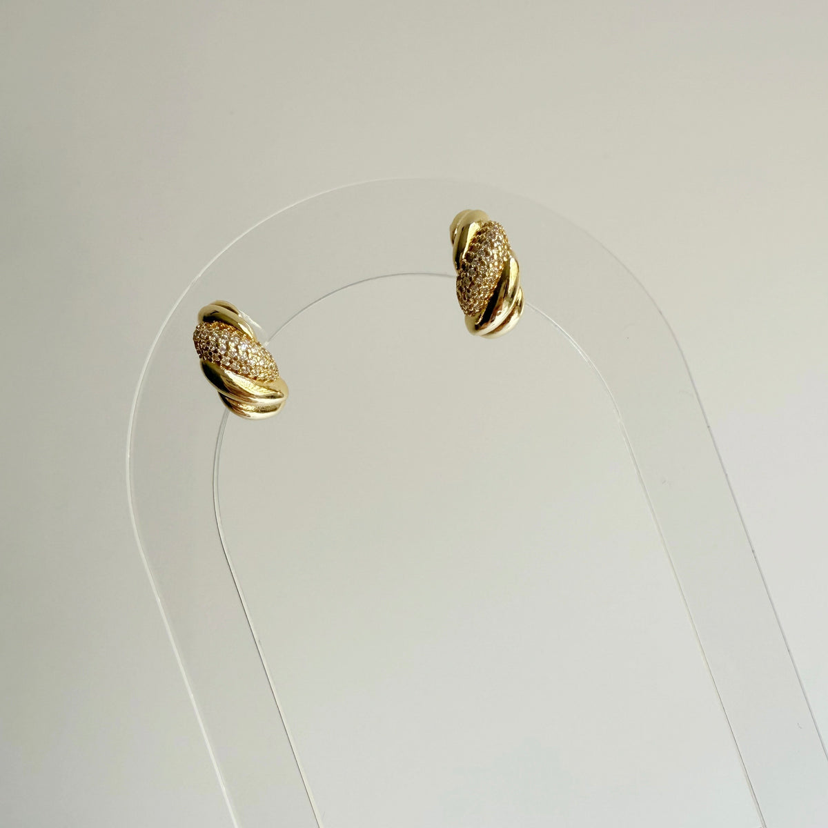 CZ Croissant Hoop