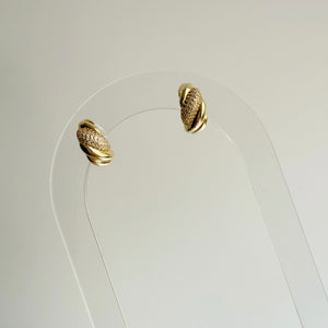 CZ Croissant Hoop