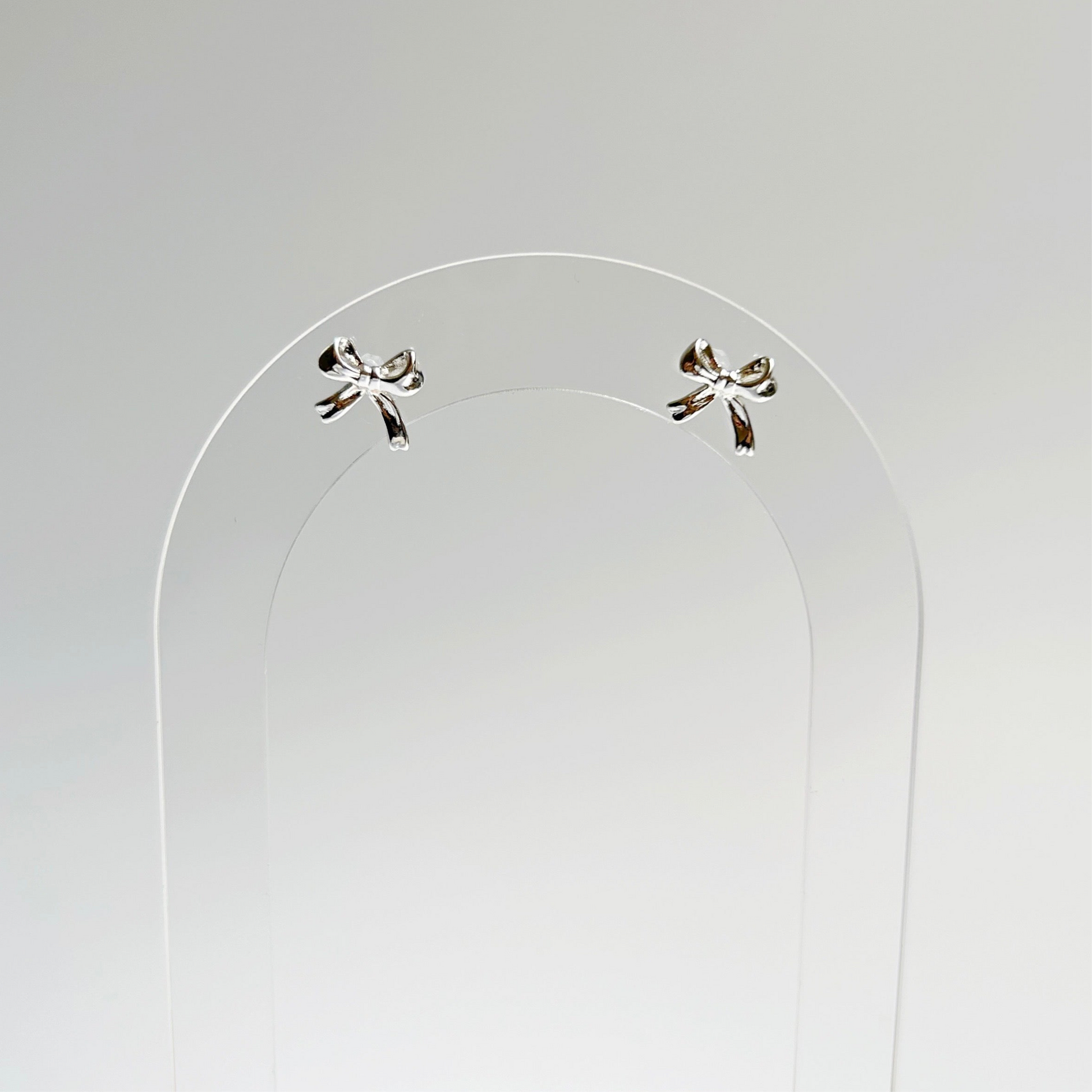 Silver Bow Studs