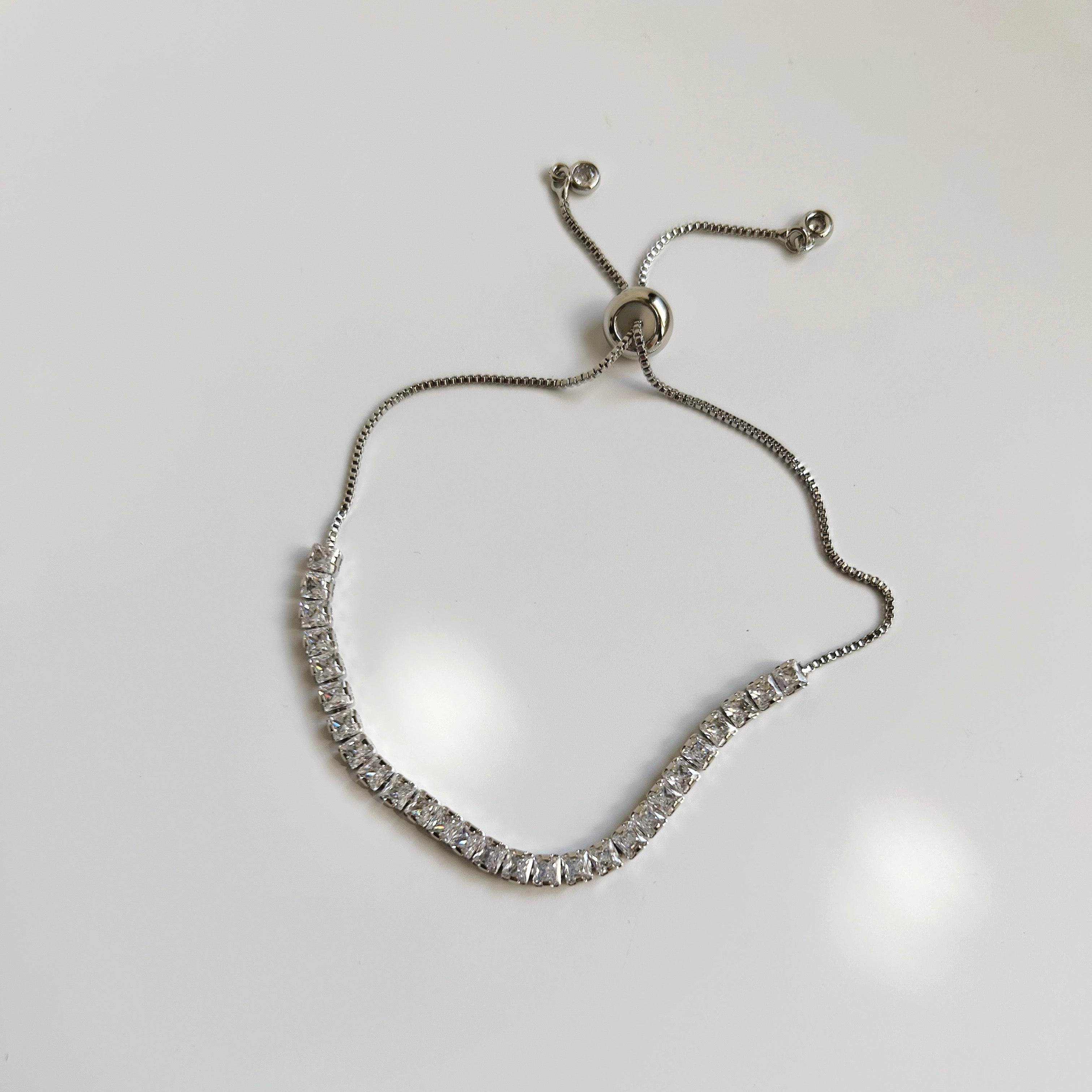 Medium Silver Tennis Bracelet