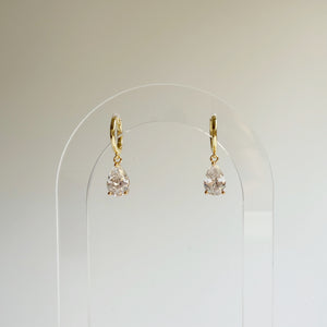 Large Tear Drop CZ Huggies