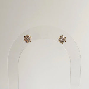 Round CZ Studs