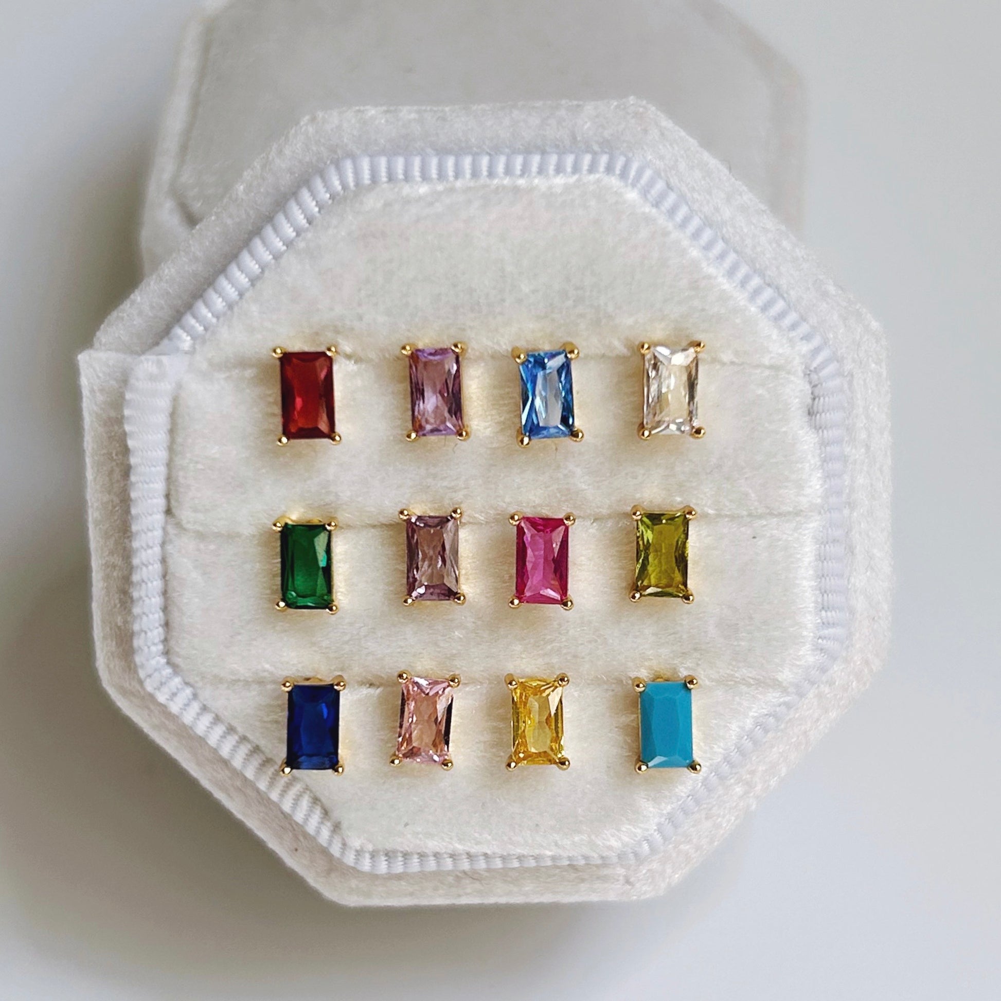 Birthstone studs