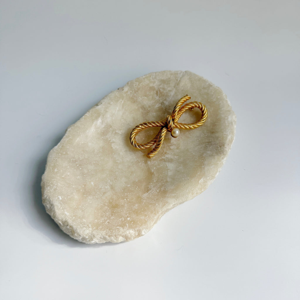 Vintage Rope Bow Brooch
