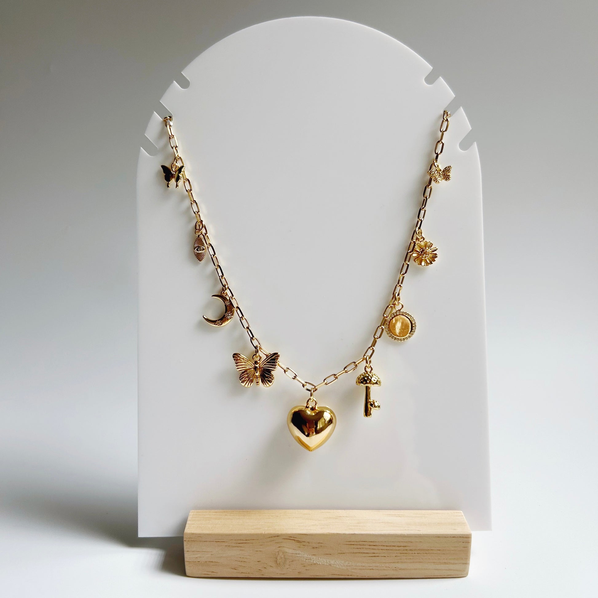 Heart and Wonder Charm Necklace