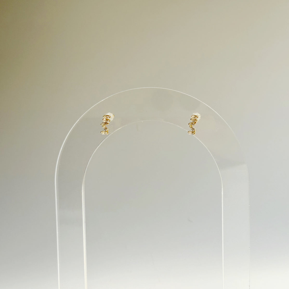 Mini Irregular Baguette Studs