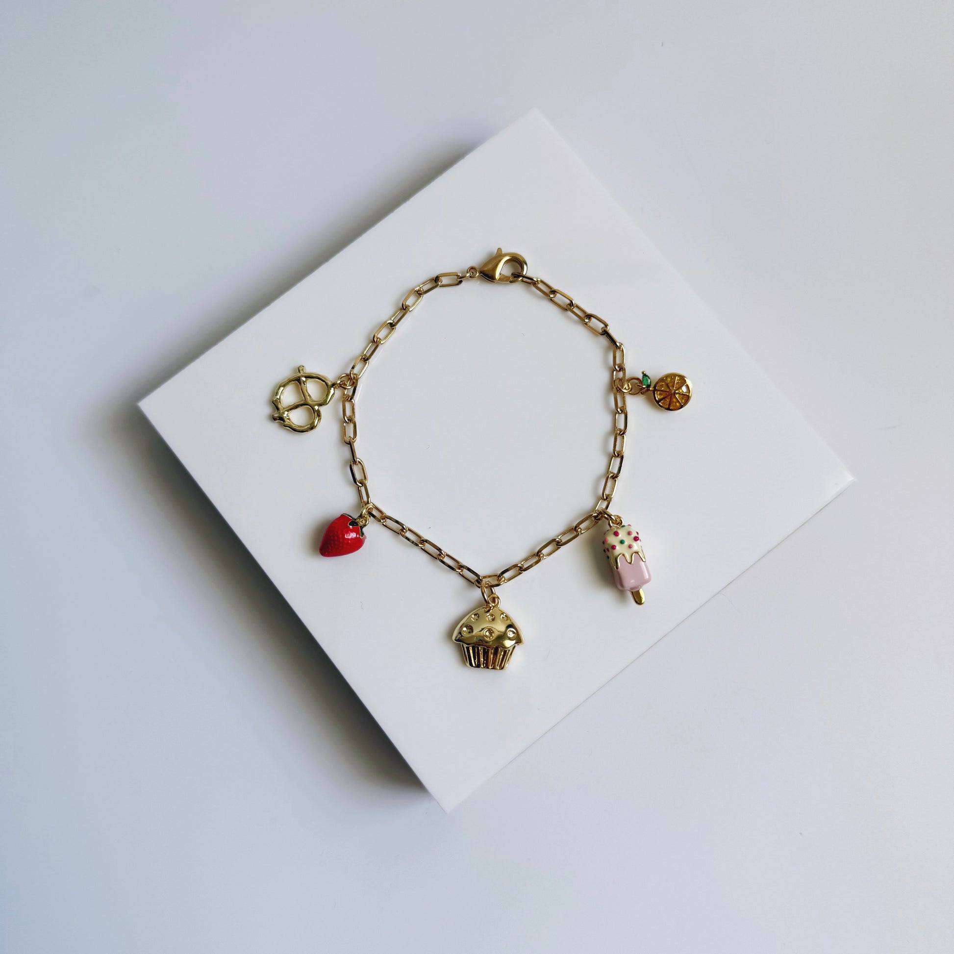 Cupcake Charm Bracelet