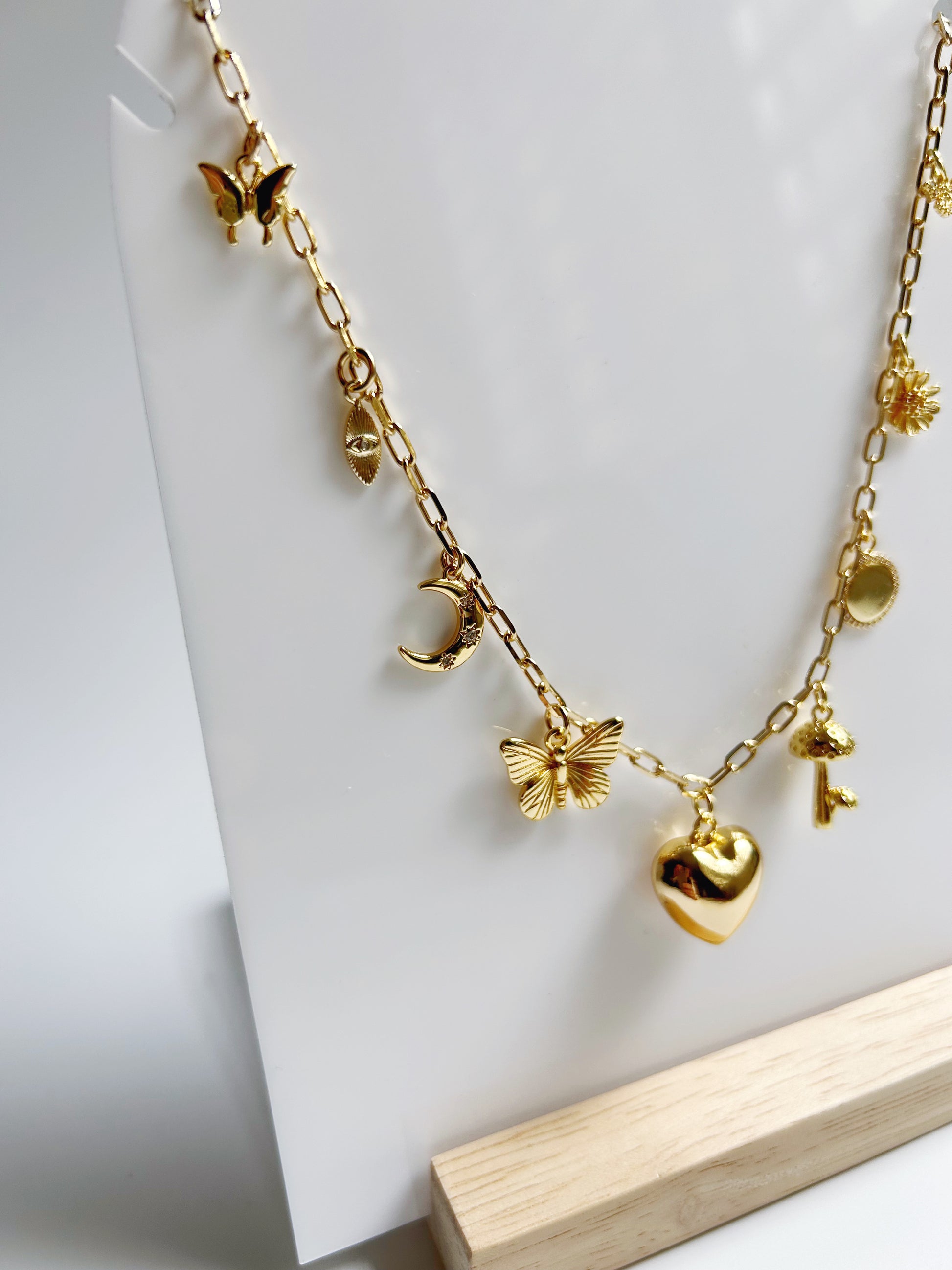 Heart and Wonder Charm Necklace