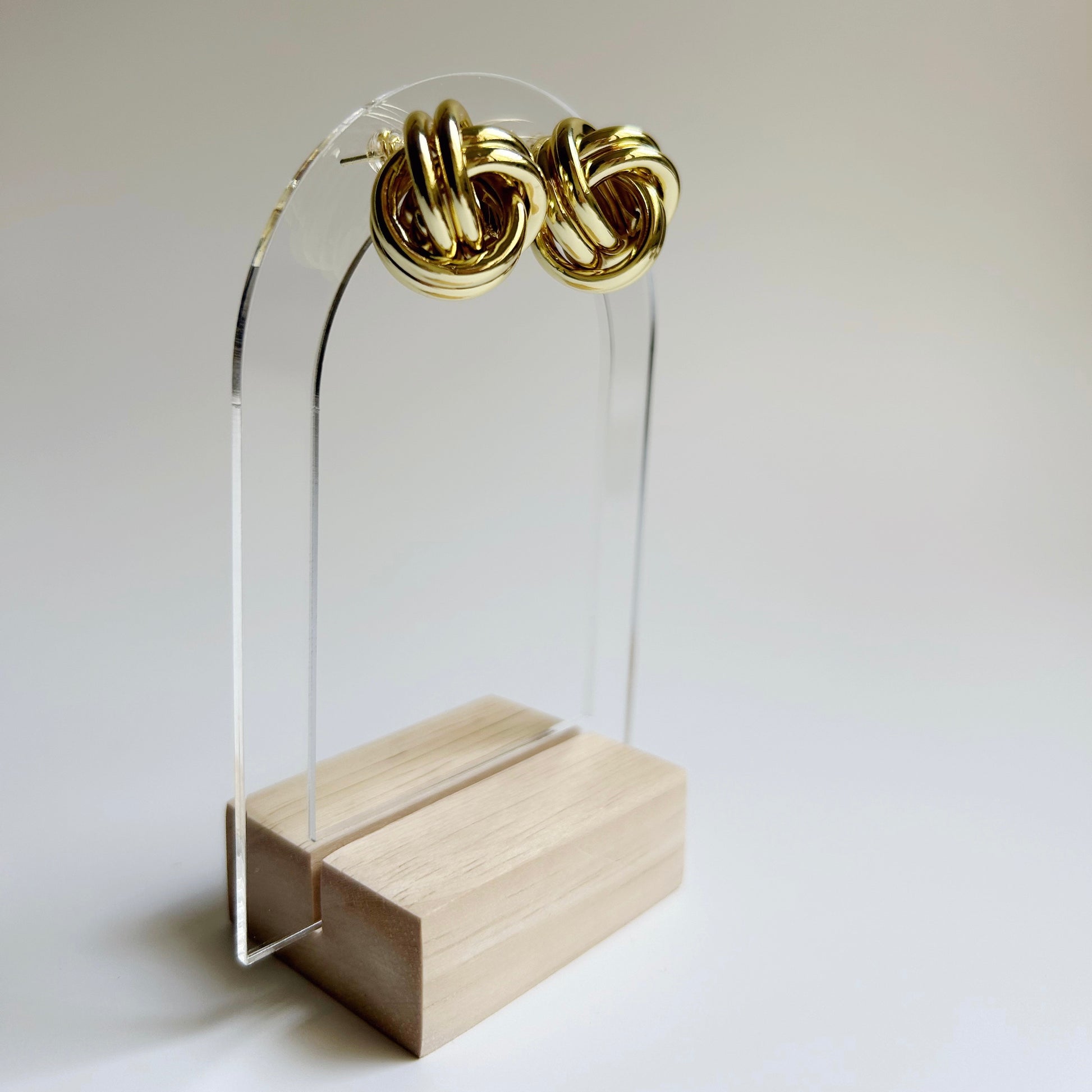 Open Knot Stud Earrings