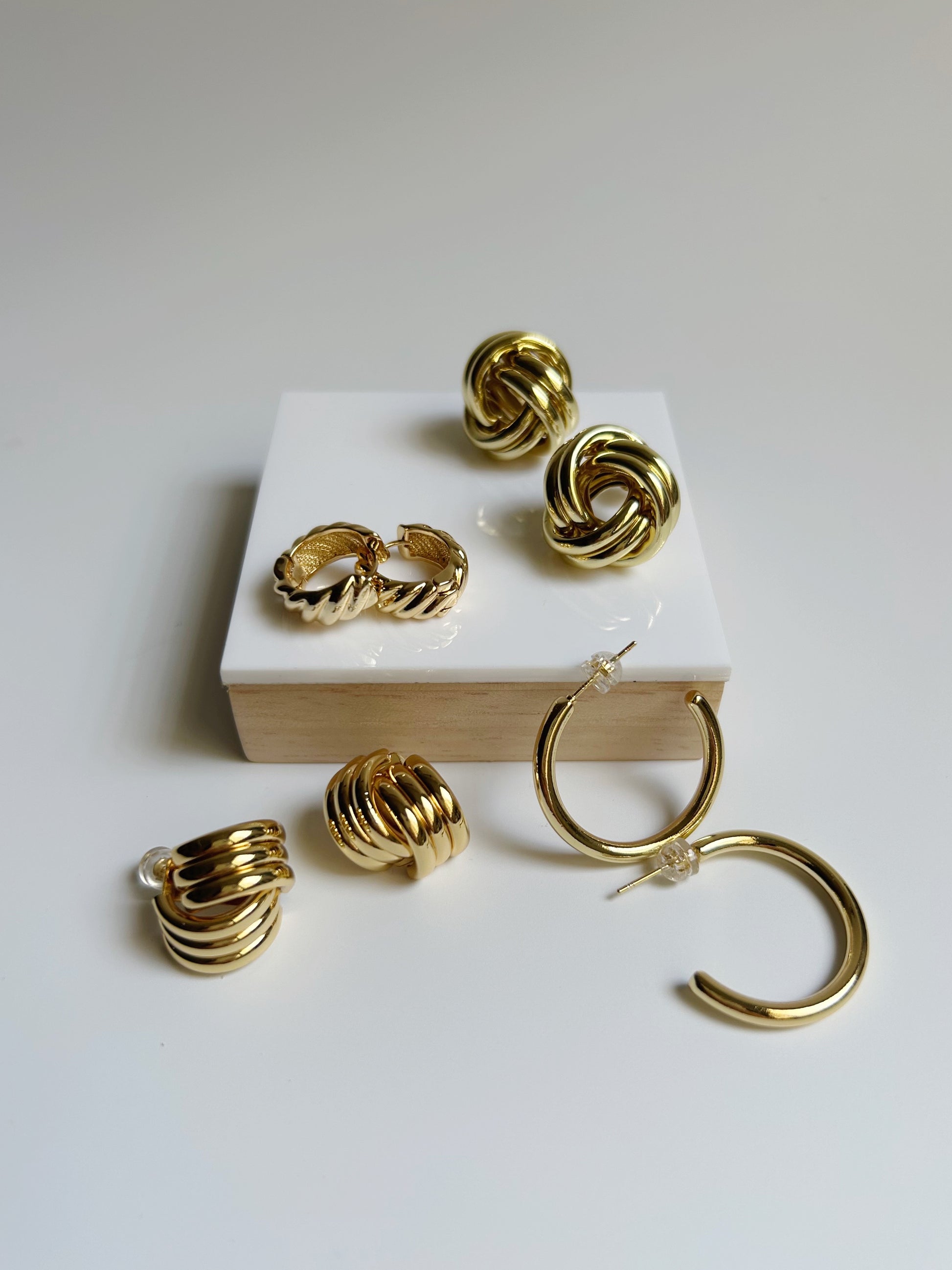 Open Knot Stud Earrings