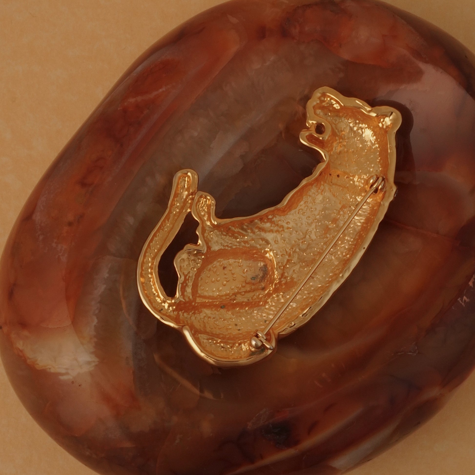 Vintage Tiger Brooch