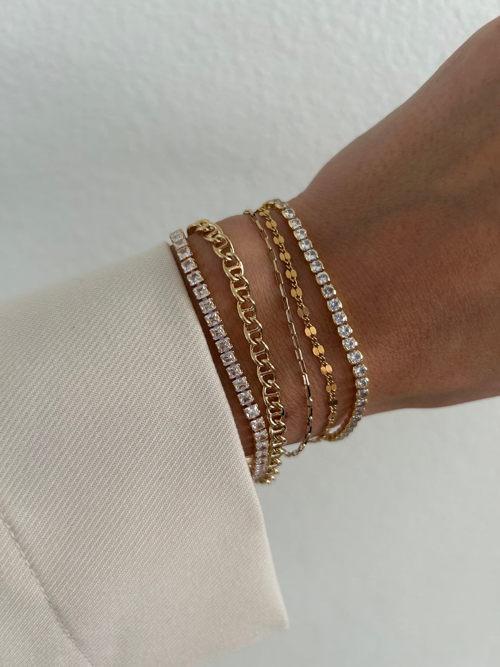 Modern Tennis Bracelet