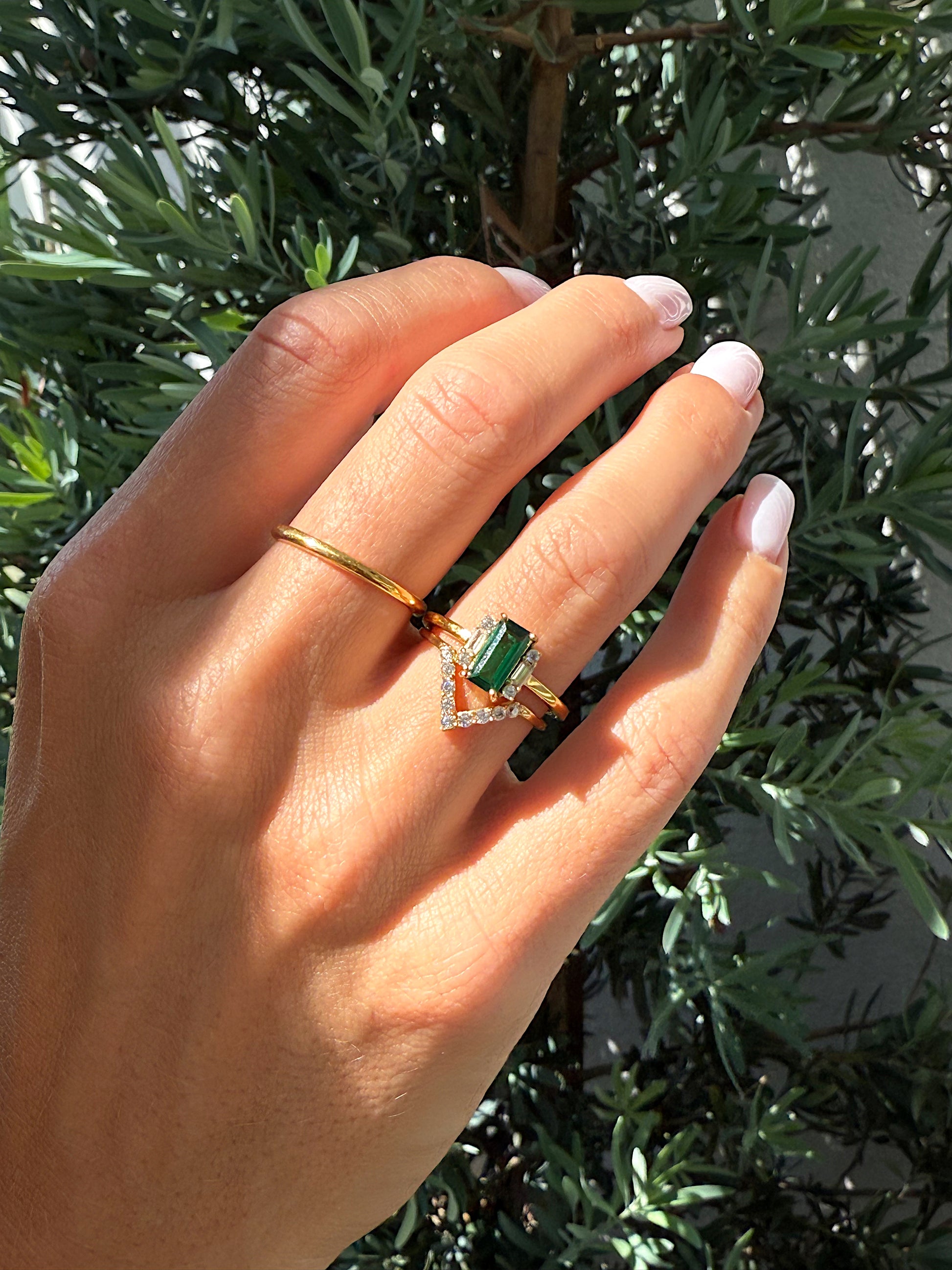 Edie Emerald Ring