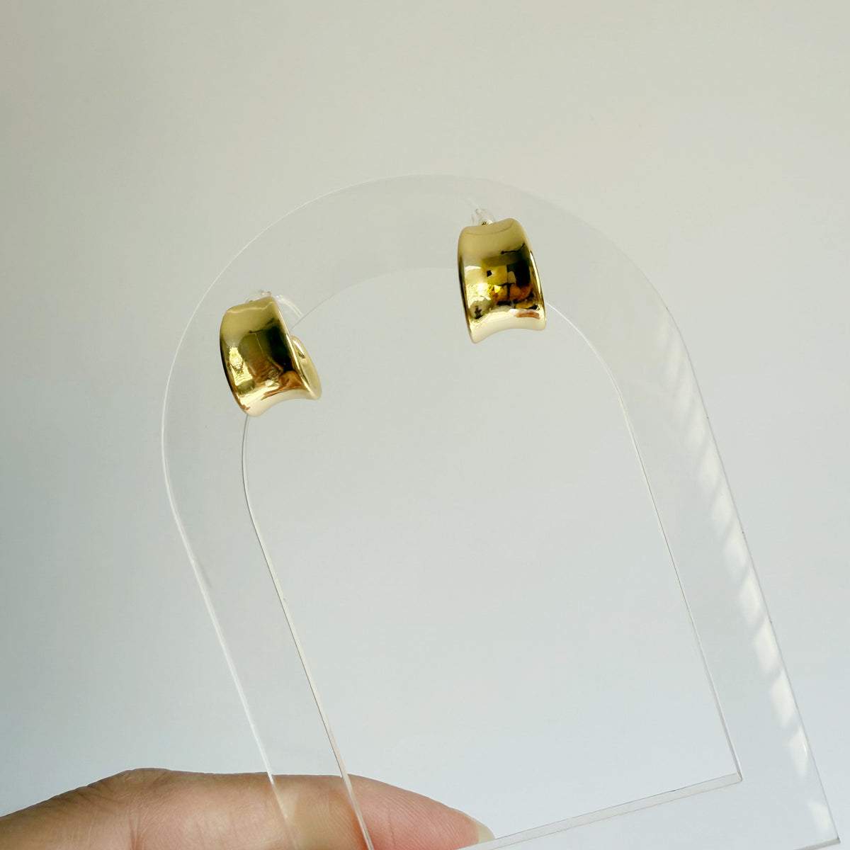 Classic Thick Gold Hoops