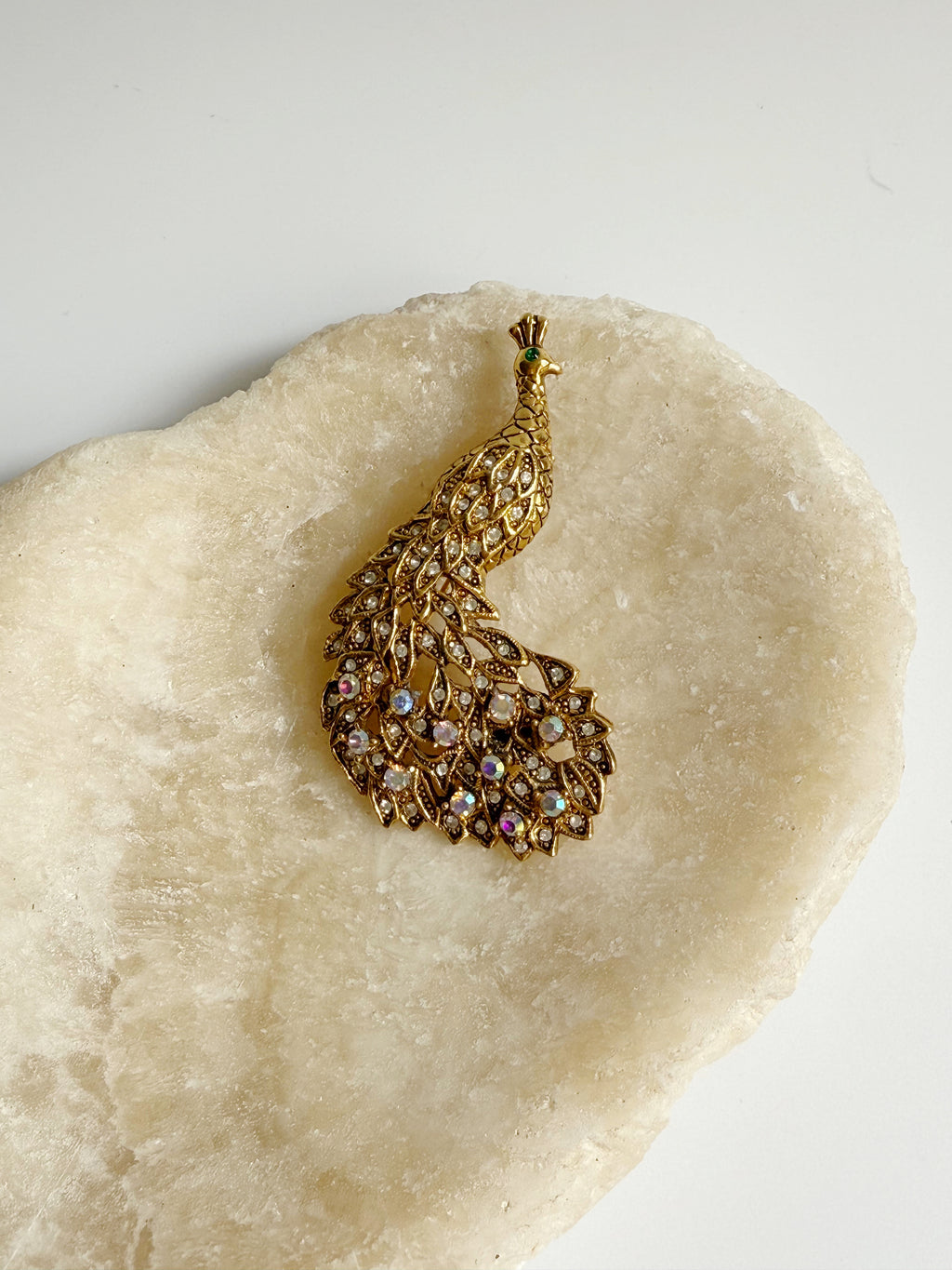Vintage Peacock Brooch