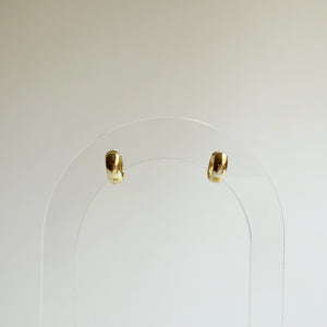Mini Gold Round Huggie