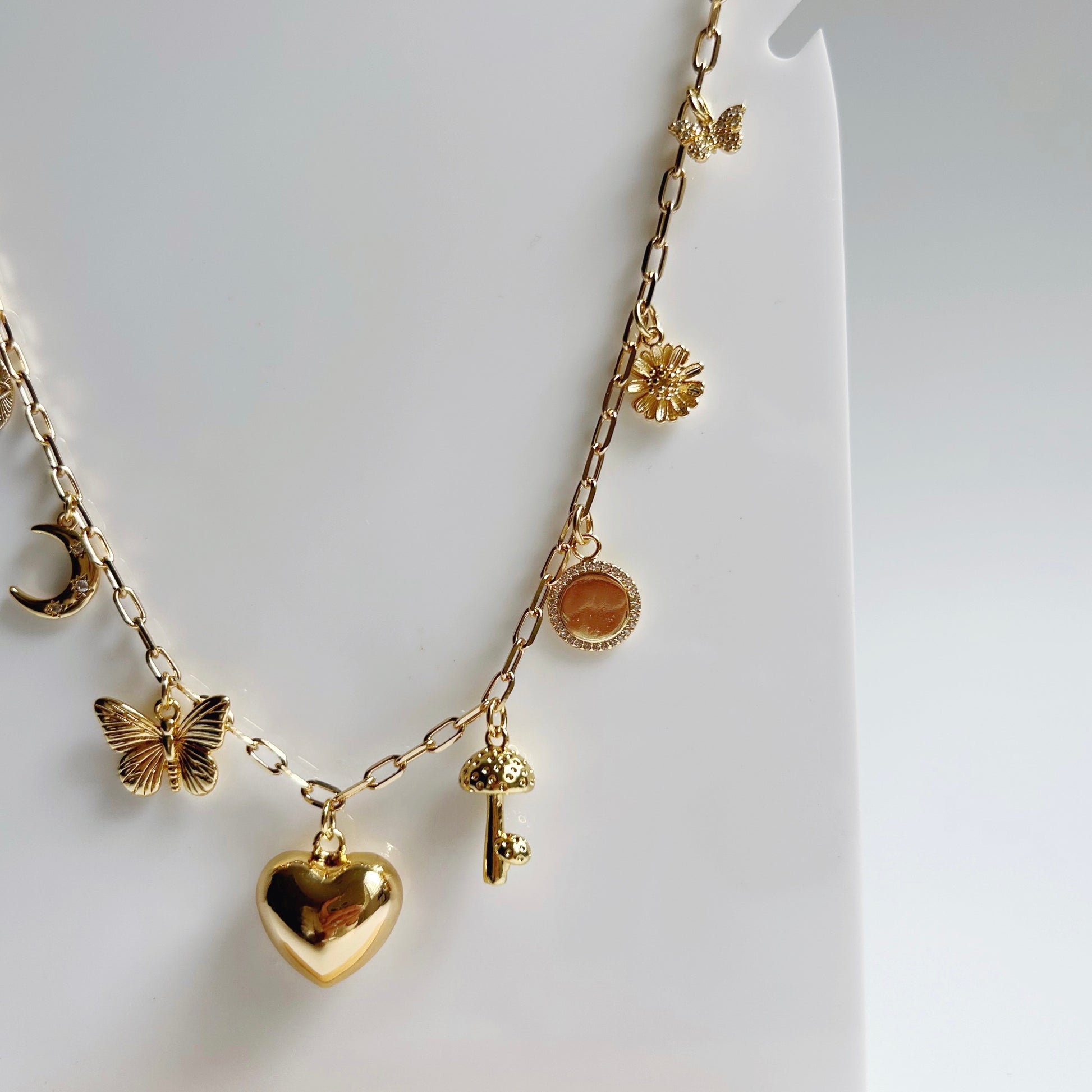 Heart and Wonder Charm Necklace