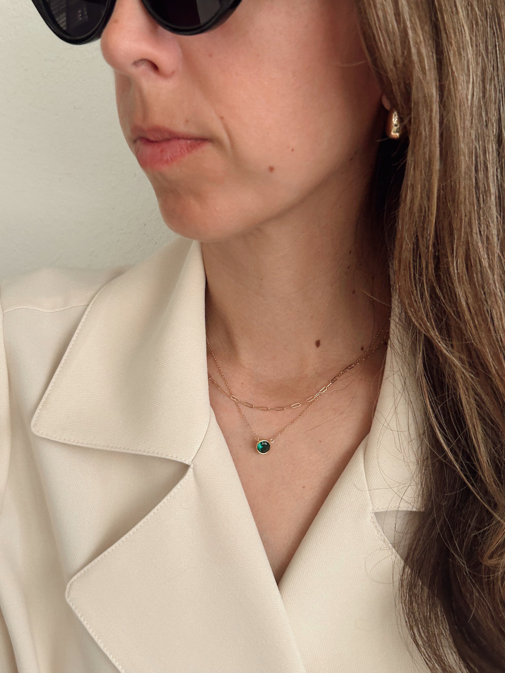 Brilliant Emerald Necklace