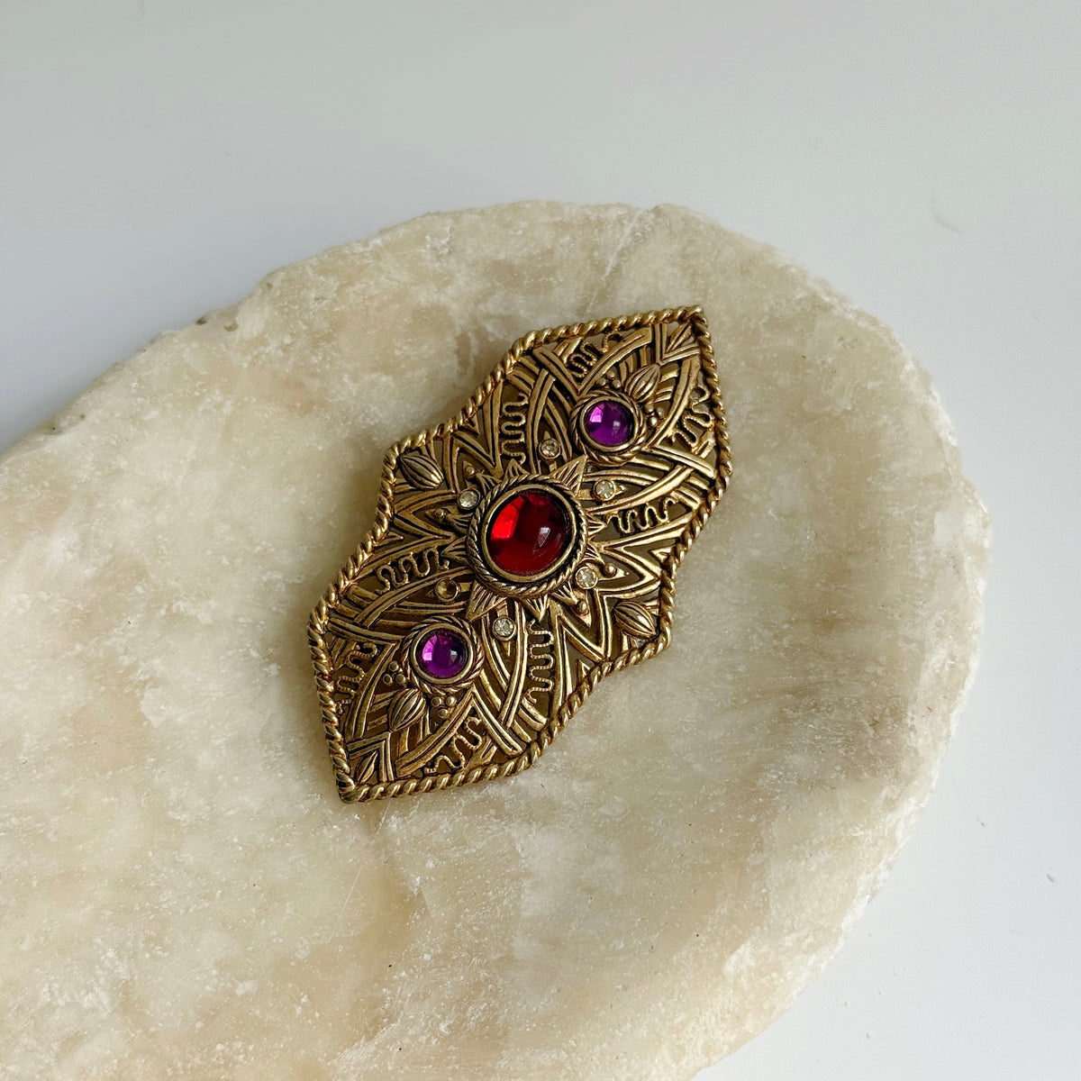 Vintage Filigree Brooch