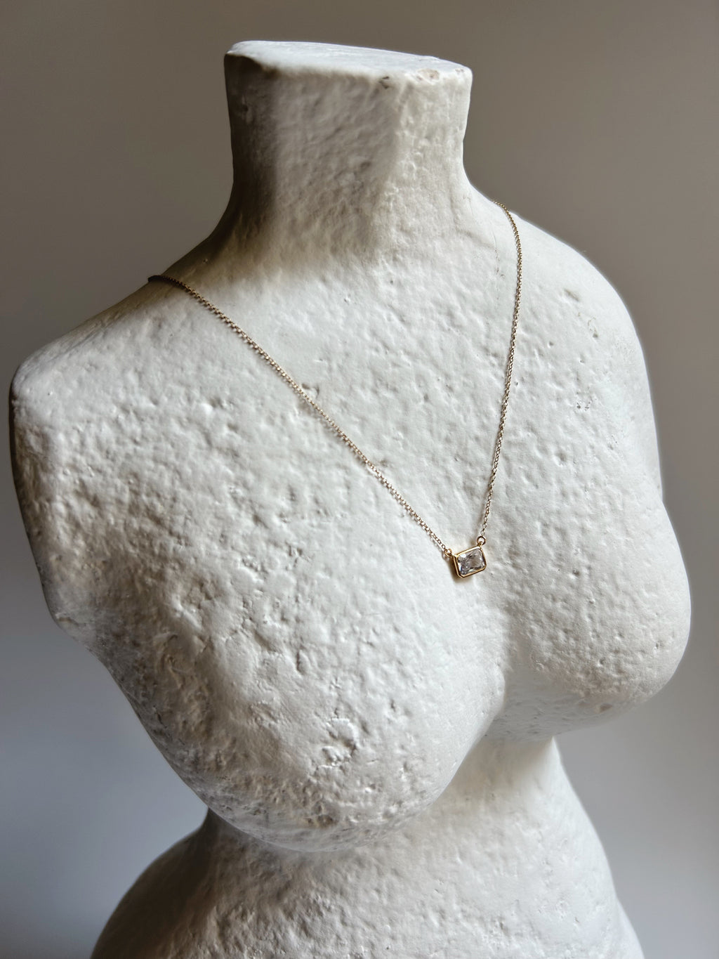 Bezel CZ Necklace