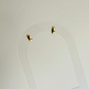 Mini Gold Round Huggie
